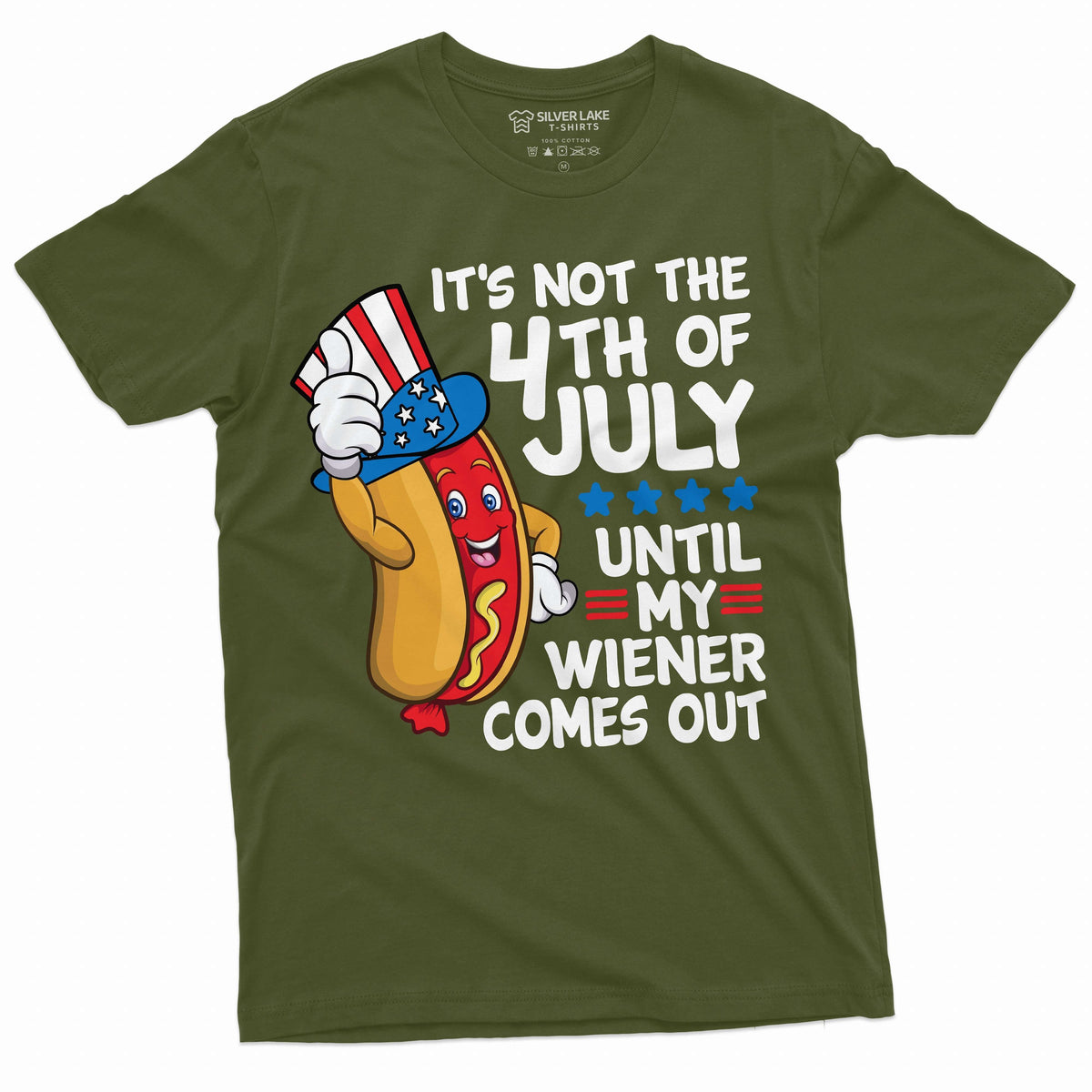 4th of July Funny Wiener T-shirt Partying Grilling Fourth product image 4