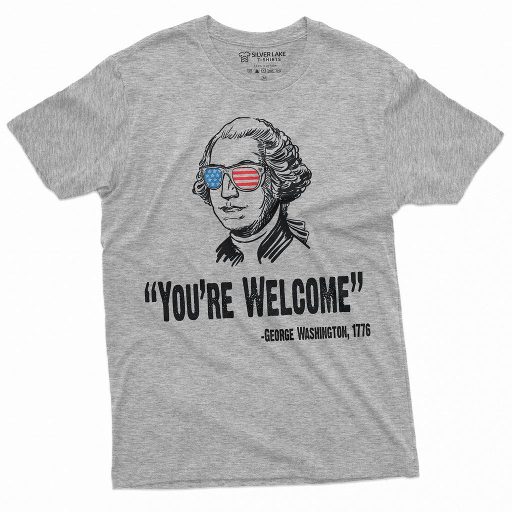 4th of July Mens tee Shirt Funny George Washington Quote We product image 6