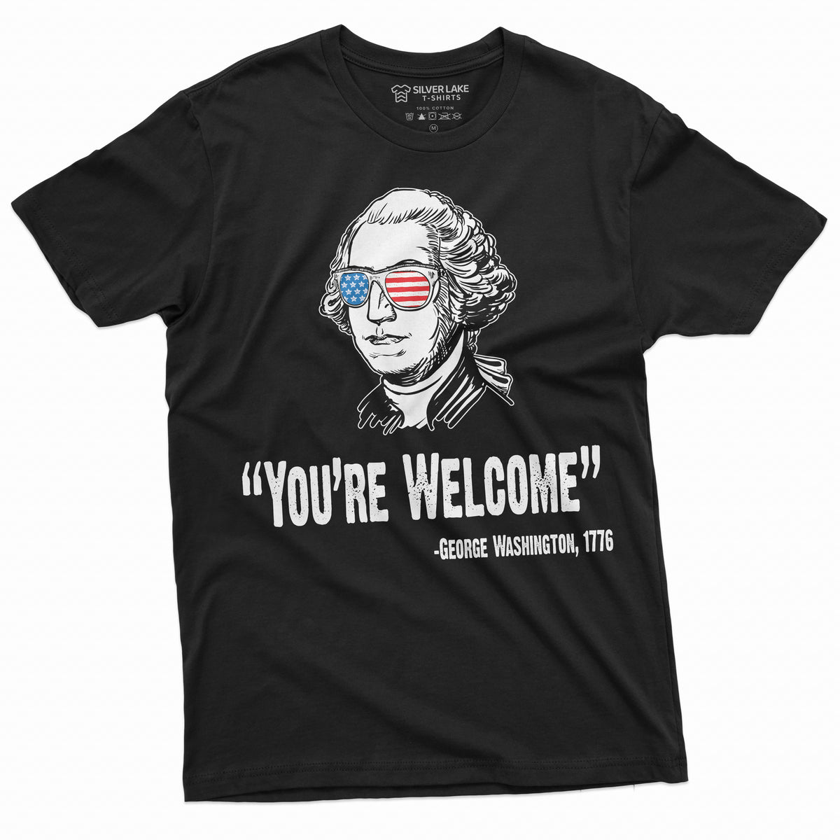 4th of July Mens tee Shirt Funny George Washington Quote We product image 9