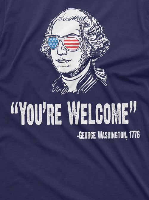 4th of July Mens tee Shirt Funny George Washington Quote We product image 2