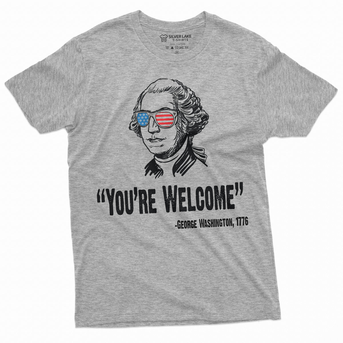 4th of July Mens tee Shirt Funny George Washington Quote We product image 11