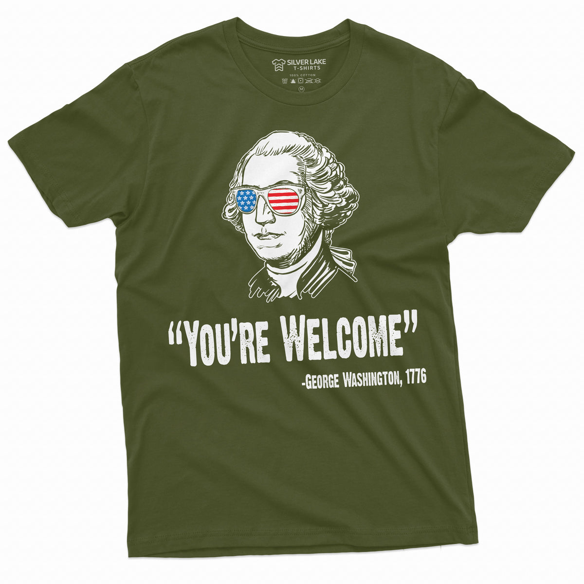 4th of July Mens tee Shirt Funny George Washington Quote We product image 10
