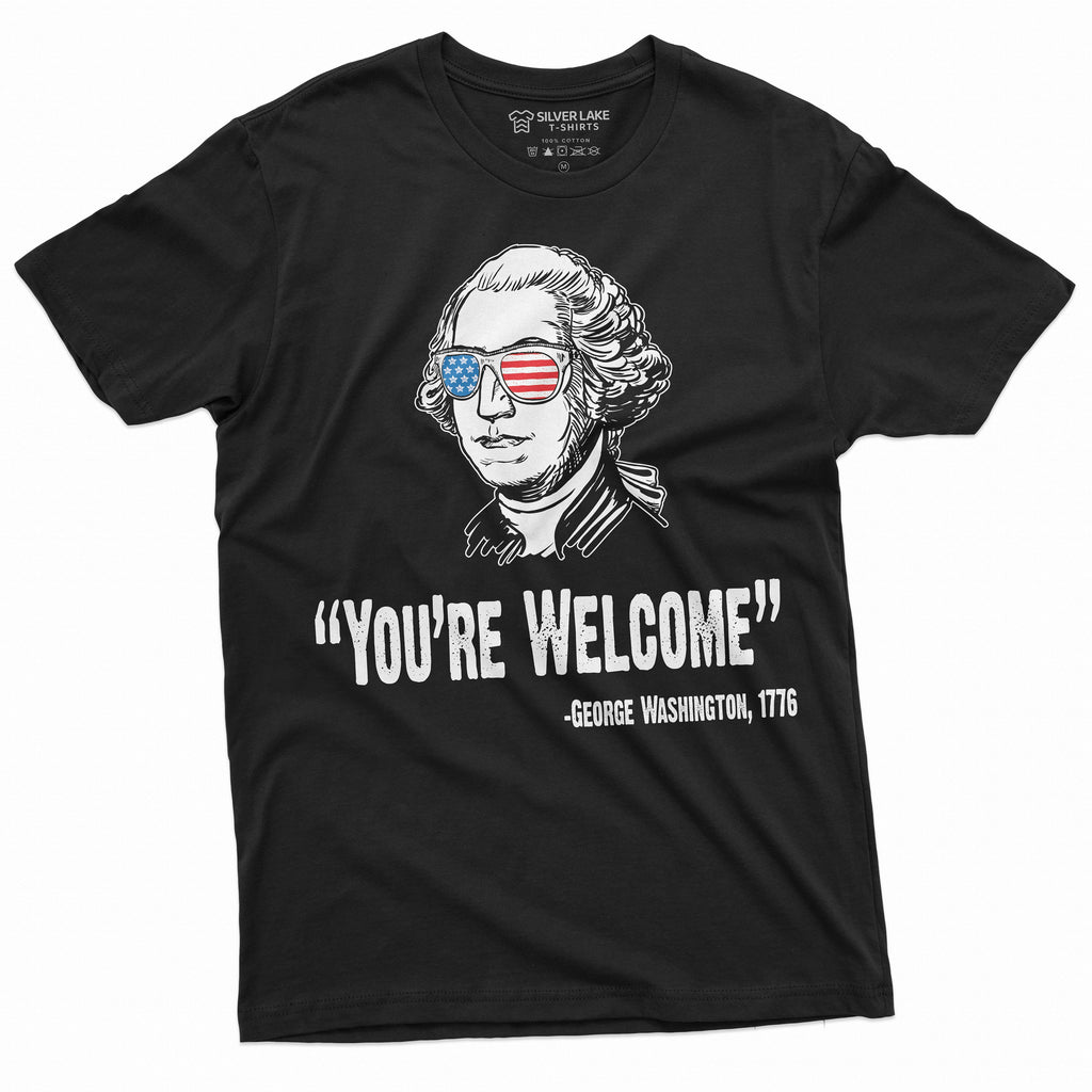 4th of July Mens tee Shirt Funny George Washington Quote We product image 3