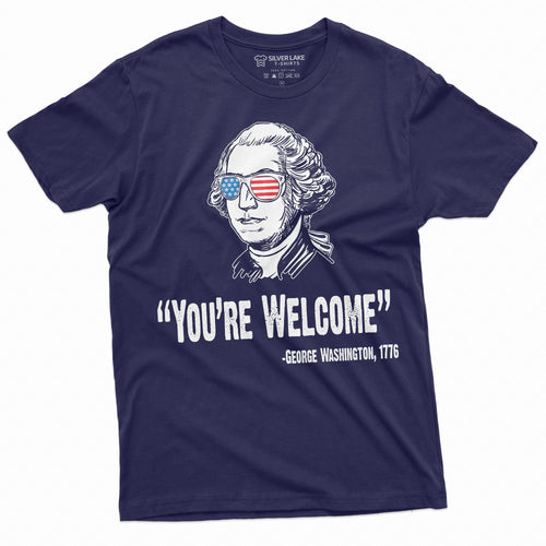 4th of July Mens tee Shirt Funny George Washington Quote We product image 1