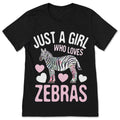 Just A Girl Who Loves Zebras Wildlife Safari Animals Lovers product image 1