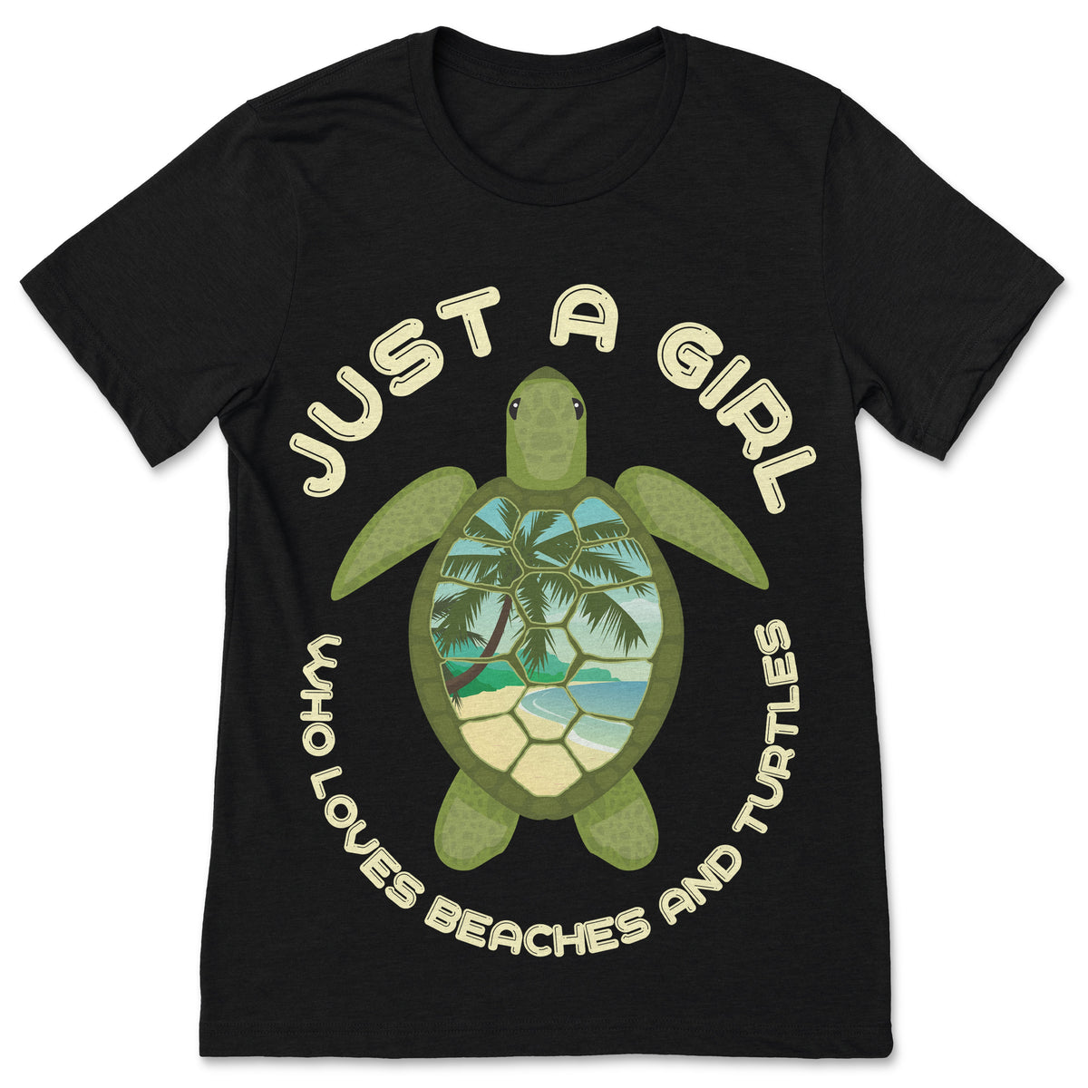 Just a Girl Who Loves Turtles T-Shirt, Funny Turtle Shirts product image 1