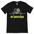 911 Dispatcher Thin Yellow Line Dispatch Funny T-Shirt product image 1