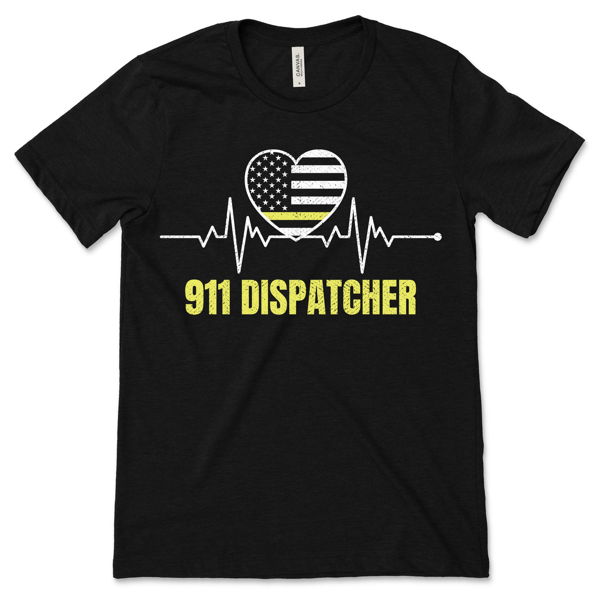 911 Dispatcher Thin Yellow Line Dispatch Funny T-Shirt product image 1