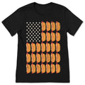 American Flag USA Hot Dog T-Shirt, Funny hotdog Lovers product image 1