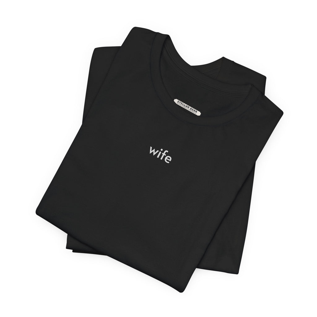 Wife Minimalist Style T-Shirt for Wedding, Honeymoon product image 2