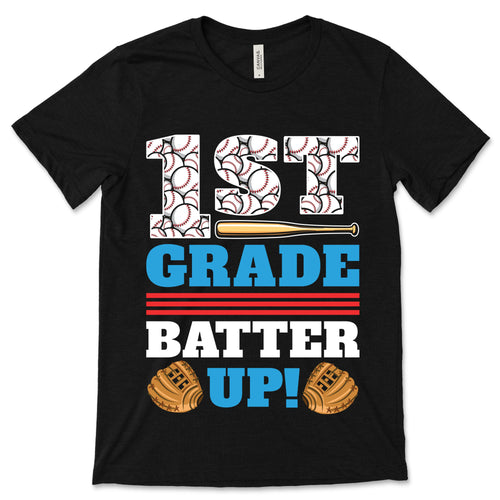 1st Grade Batter Up Baseball Catchers Sports Fans Playing product image 1