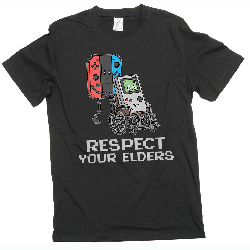 Men's funny video gaming classic gamer T-shirt respect your product image 1