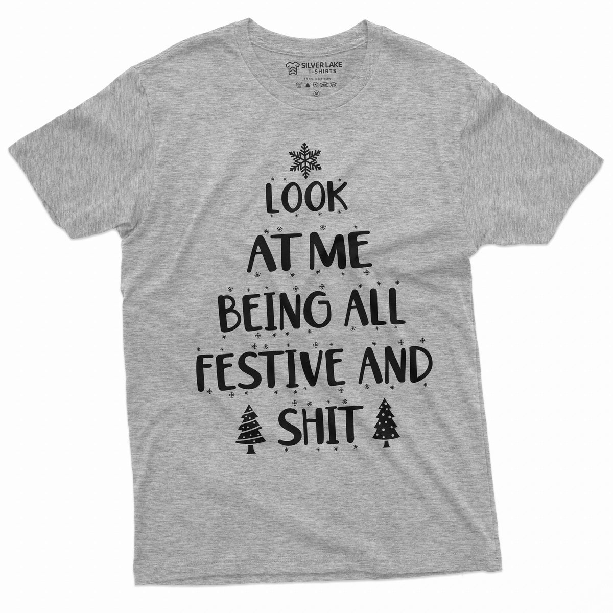 Men's Funny Festive and sh@t T-shirt Christmas mood gift product image 5
