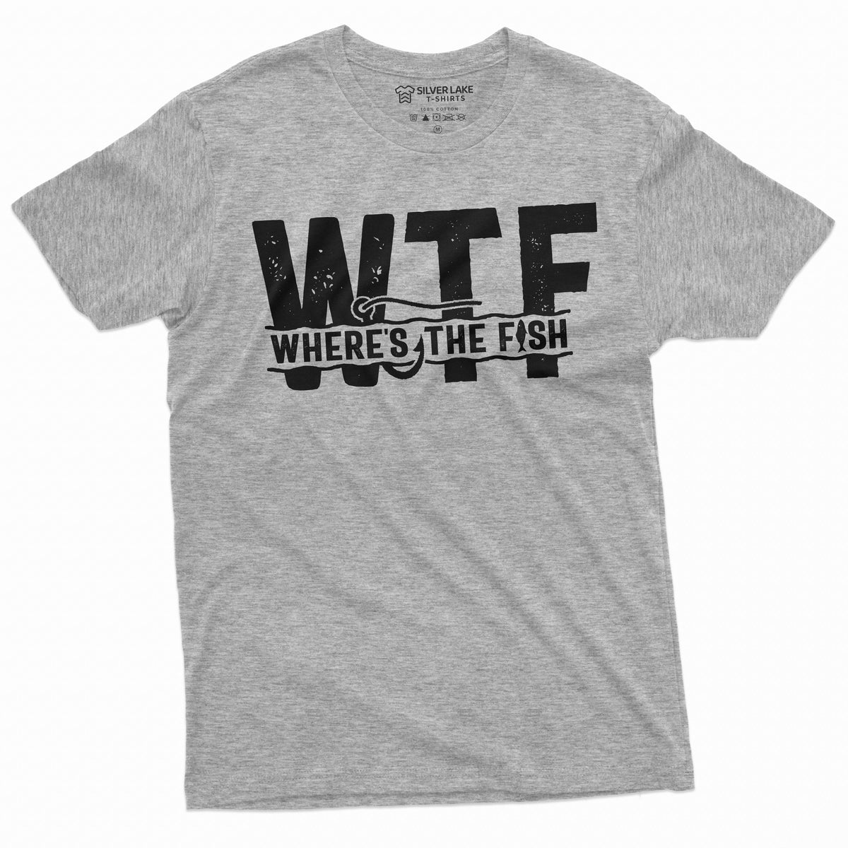Men's WTF Where is the Fish Funny T-shirt Fisherman Gifts product image 5