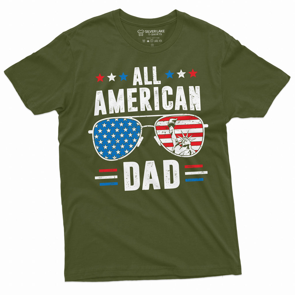 Men's Father's Day 4th of July All American dad T-shirt product image 4