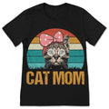 Cat Mom Cute Funny Vintage Retro T-Shirt, Cats Lover Gift product image 1