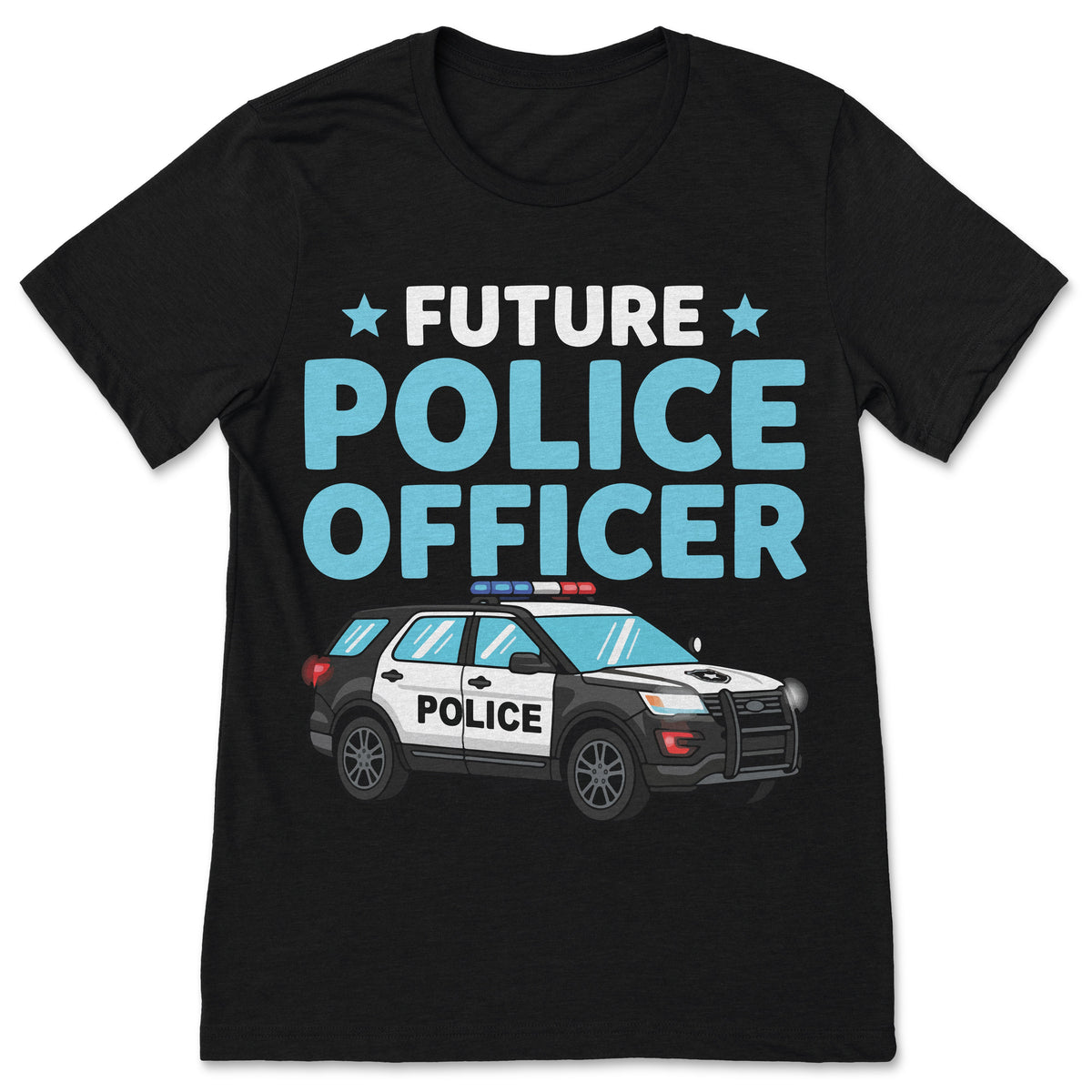 Future Police Officer T Shirt Policeman Cop Career Gift Law product image 1