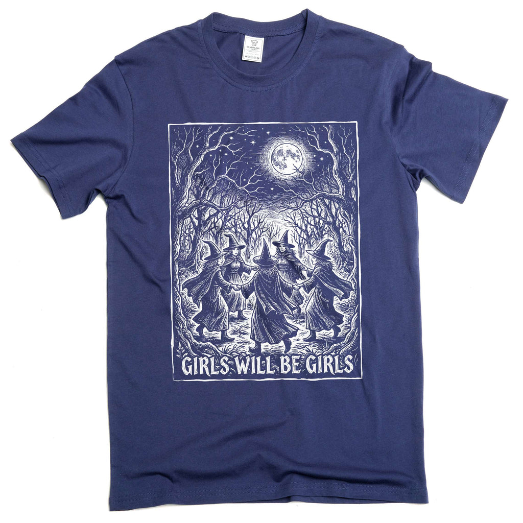 Girls Will Be Shirt Witch Coven Halloween Gothic Moon product image 3