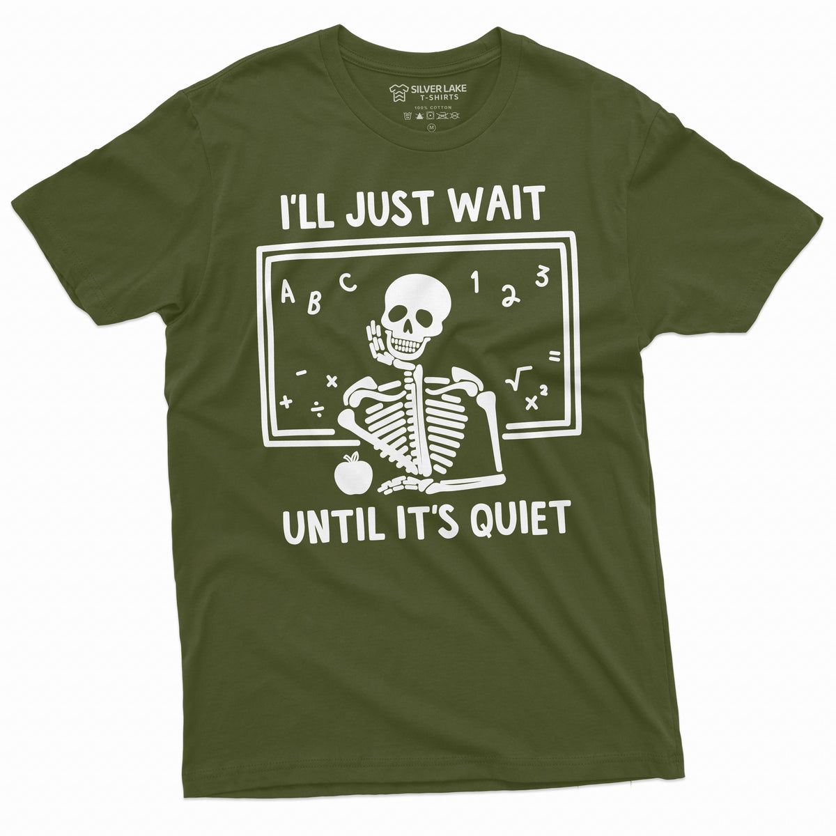 Teacher Halloween Funny T-shirt I'll Just wait until its product image 10