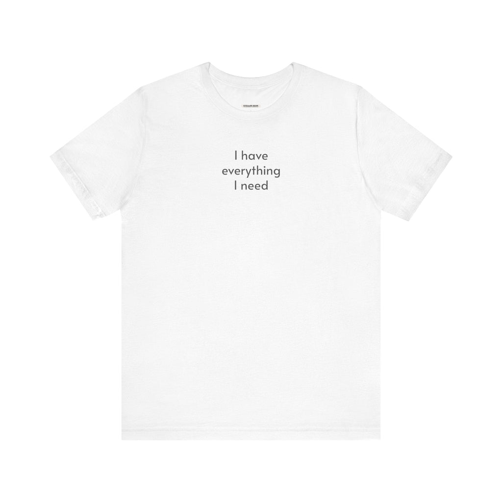 I Have Everything I Need Minimalist Style T-Shirt product image 10
