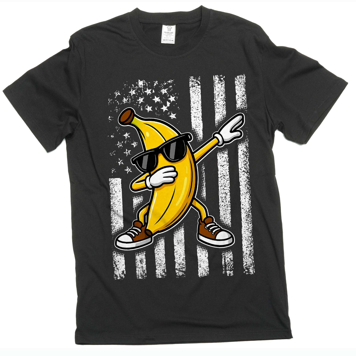 USA Banana Flag Tee America Patriotic Shirt Funny Humorous product image 1