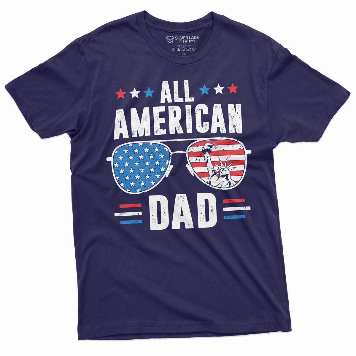 Men's Father's Day 4th of July All American dad T-shirt product image 3