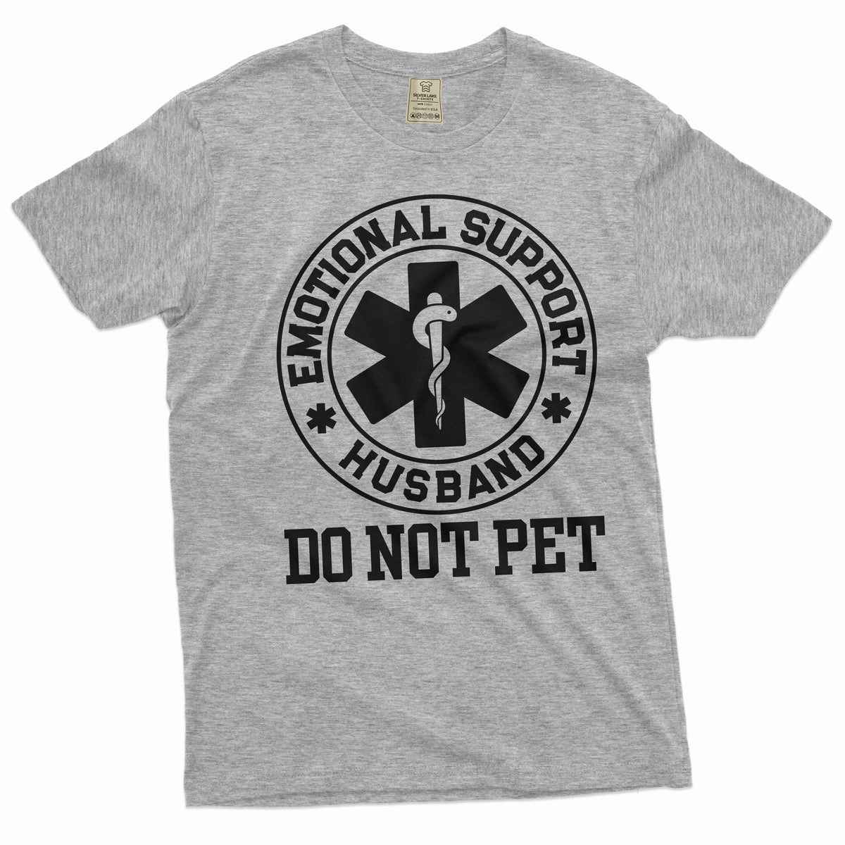 Funny emotional support husband T-shirt do not pet product image 5
