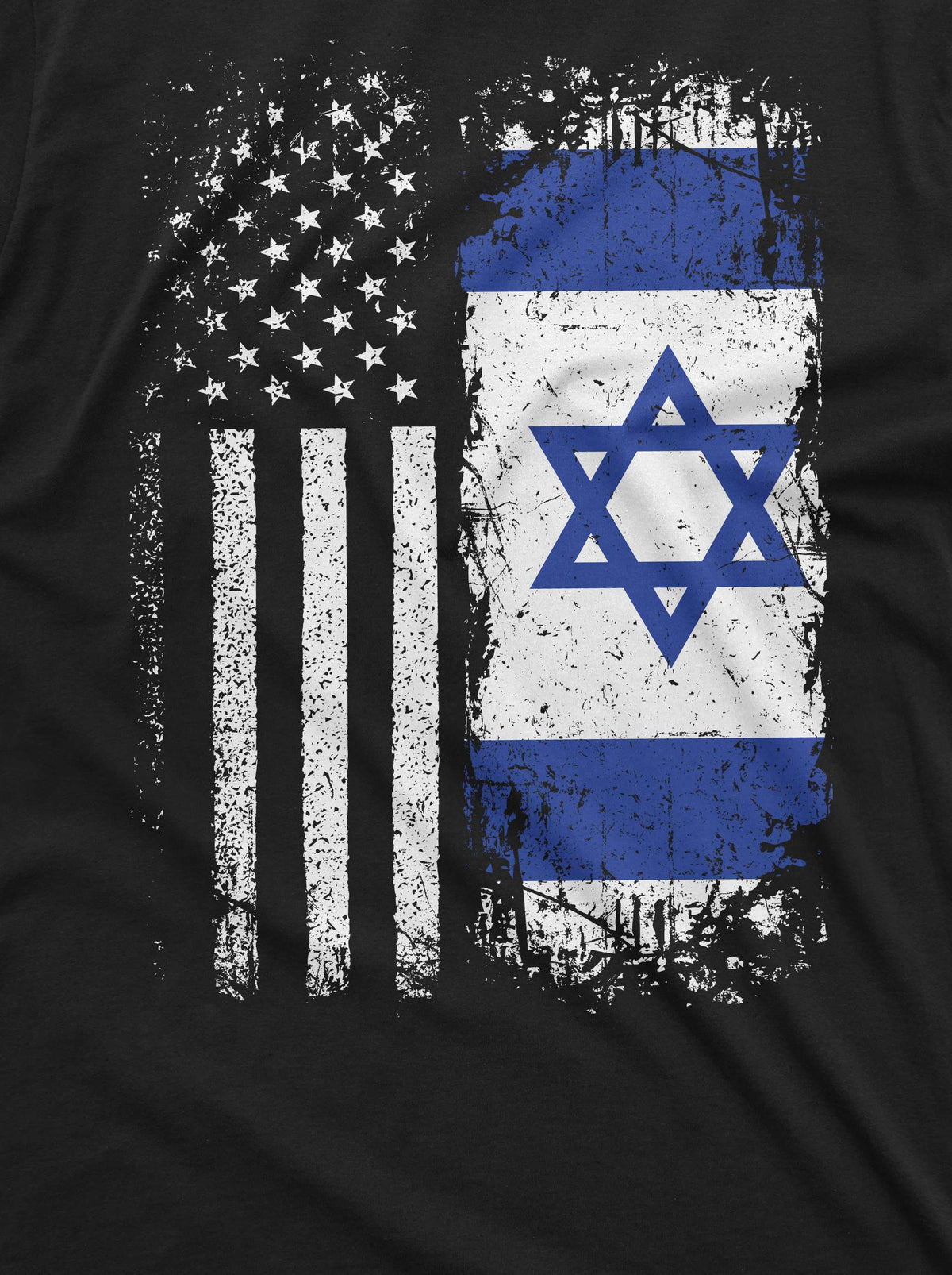 Men's Israel USA T-shirt support IDF Flag coat of arms product image 2