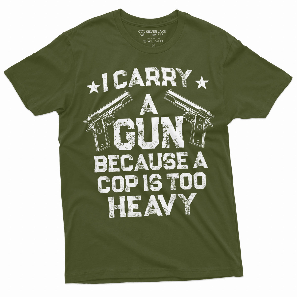Gun Enthusiast Shirt I Carry A Because A Cop Is Too Heavy product image 4
