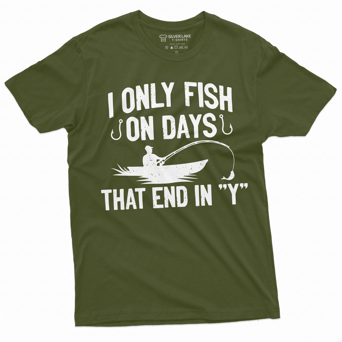 Men's Funny Fishing Shirt I only Fish Humor Tee Fathers day product image 11