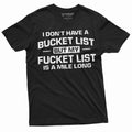Men's Funny Bucket Fucket List T-shirt Birthday Humorous product image 1
