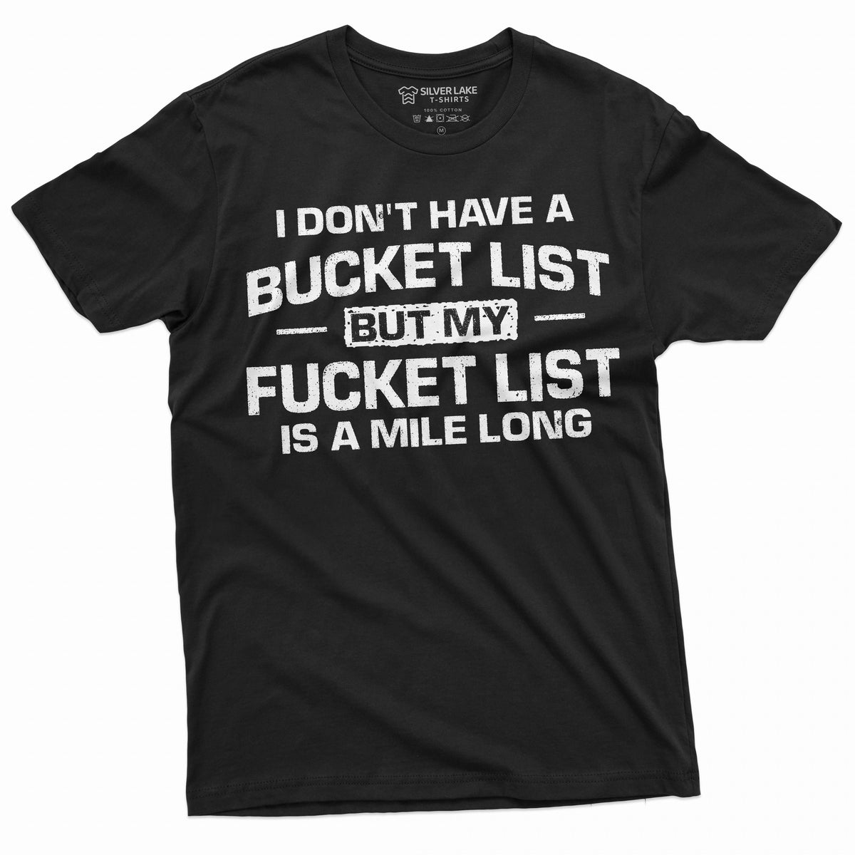 Men's Funny Bucket Fucket List T-shirt Birthday Humorous product image 1