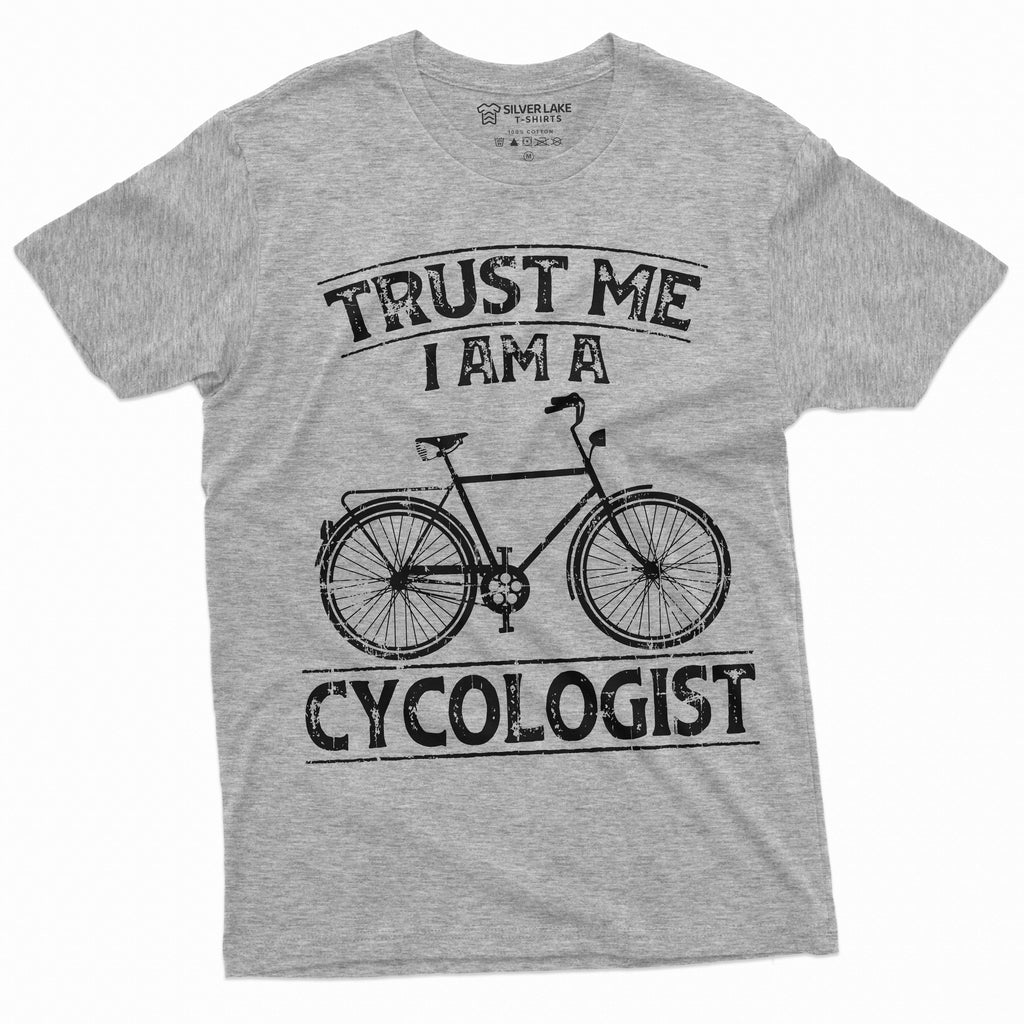 Funny Bicycle Rider Cycologist Tee Shirt Birthday Gift Bike product image 10