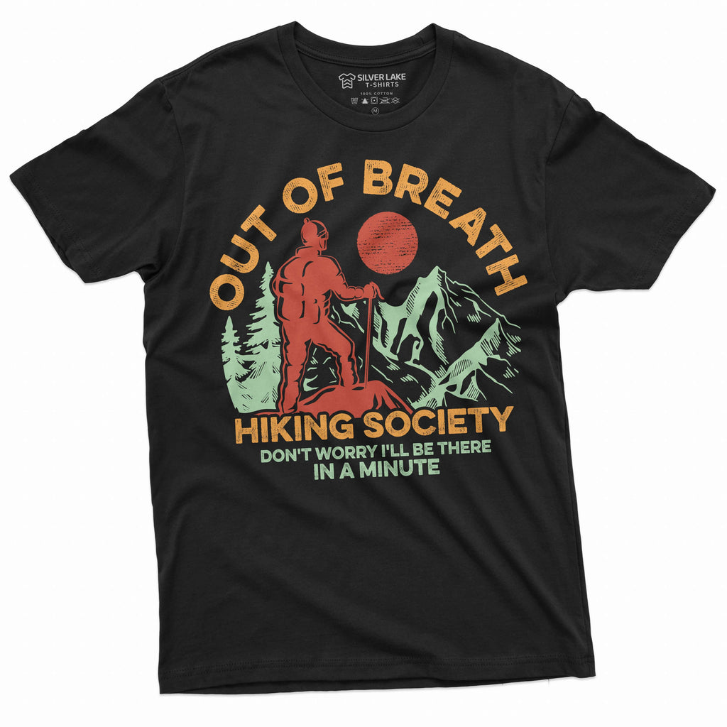 Out of breath hiking society T-shirt Hiker shirt nature tee product image 1