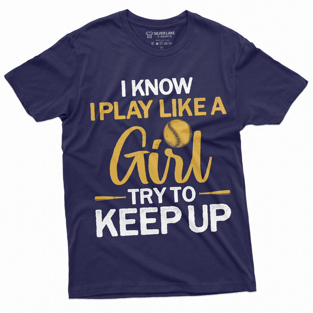 Softball girl T-shirt Womens Unisex American Sports Funny product image 9