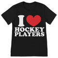 I Heart Hockey Players Funny Campus Romance T-Shirt Sports product image 1