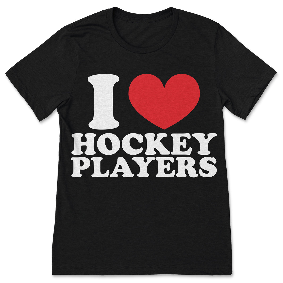 I Heart Hockey Players Funny Campus Romance T-Shirt Sports product image 1