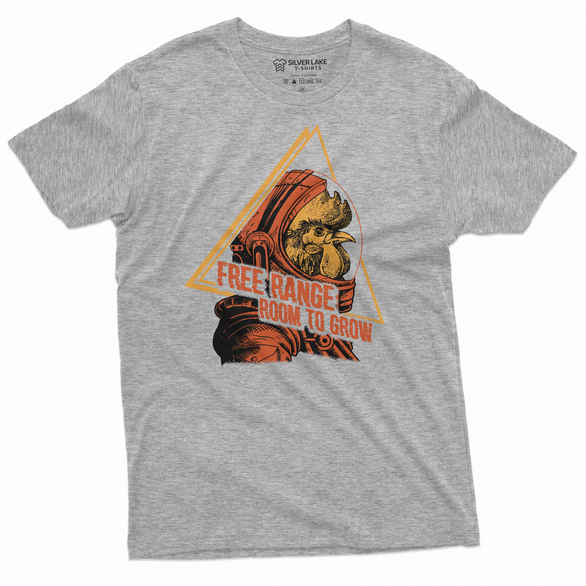 Space Chicken astronaut T-shirt Free Range room to grow product image 5