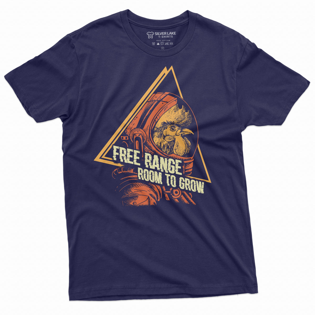 Space Chicken astronaut T-shirt Free Range room to grow product image 1