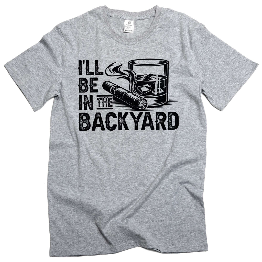 Men's Funny Grandpa Papa Dad I'll be in the backyard T-shirt product image 5