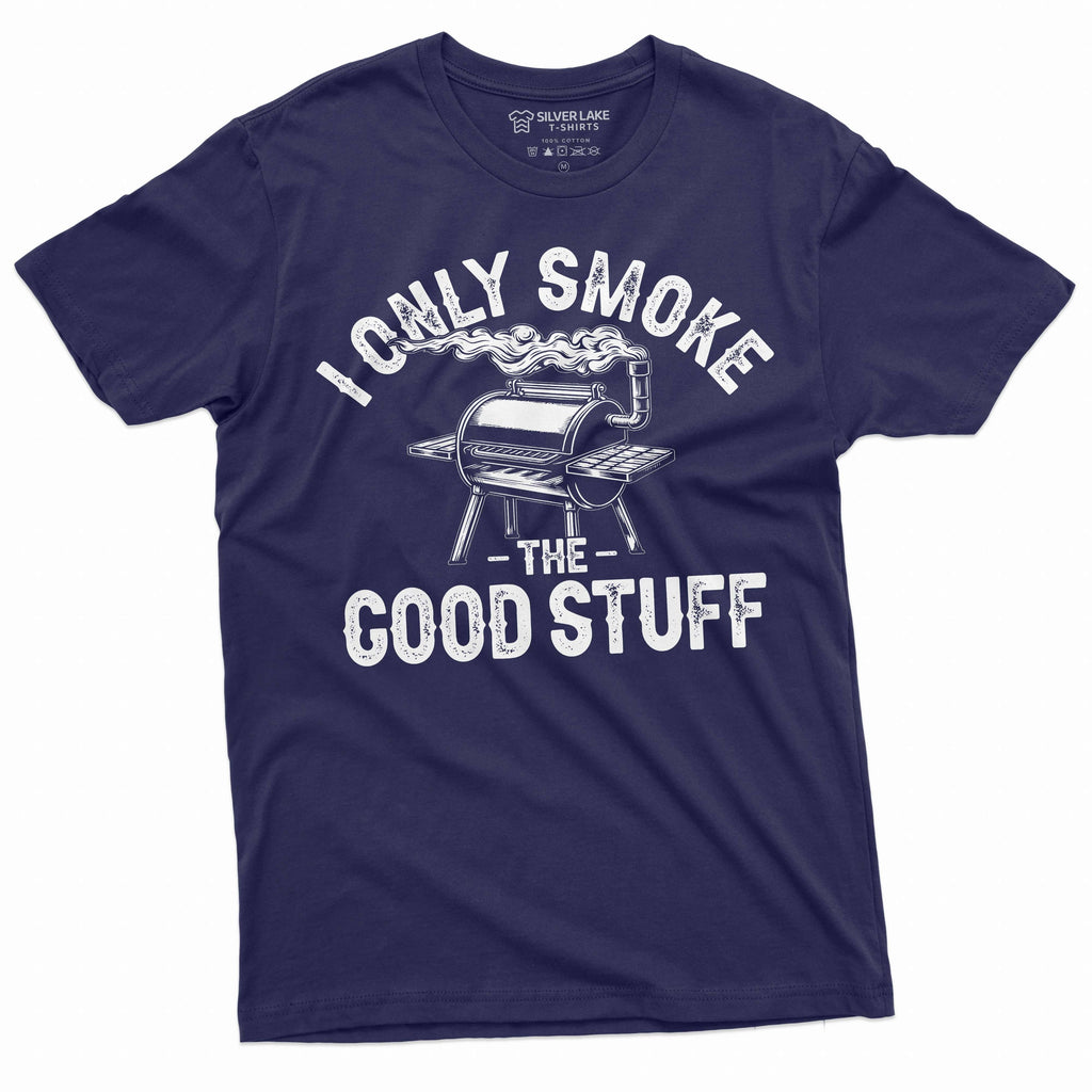 Men's Funny BBQ grilling grill T-shirt smoke good stuff product image 3