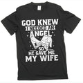 Men's Husband T-shirt Angel Wife Tee Shirts Family Cute product image 1