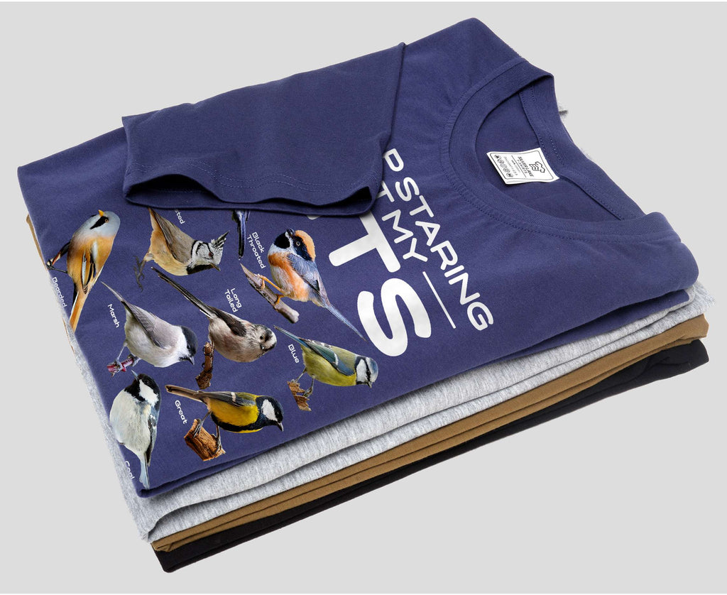 Funny Stop starting at my tits T-shirt double meaning birds product image 6