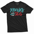 Nurses day Funny T-shirt call the shots Syringe Nurse RN product image 1