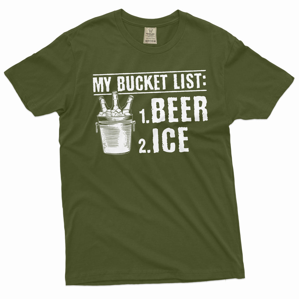 Men's funny papa grandpa T-shirt bucket list beer ice tee product image 4