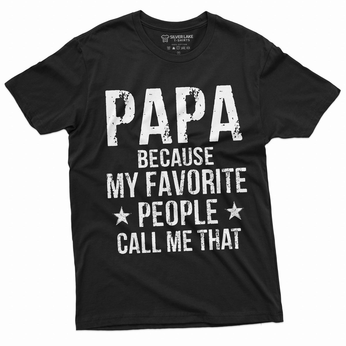Men's Papa Favorite people T-shirt Grandfather Grandpa Gift product image 1