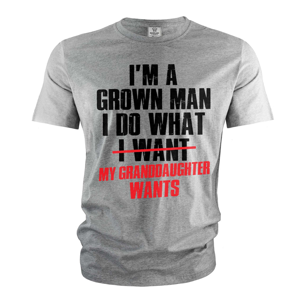 Grown Man My Granddaughter Wants grandpa funny T-Shirt papa product image 5