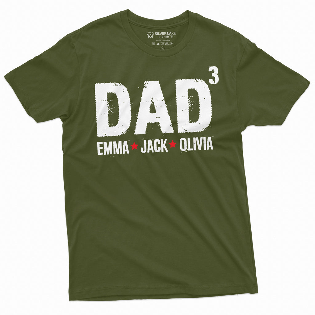 Men's Custom Dad T-shirt Father's Day Gift | Daughter Son product image 4