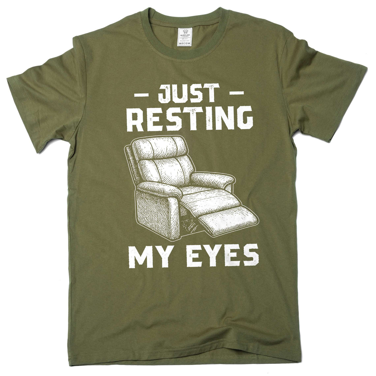 Men's funny father's day Just resting my eyes T-shirt product image 4