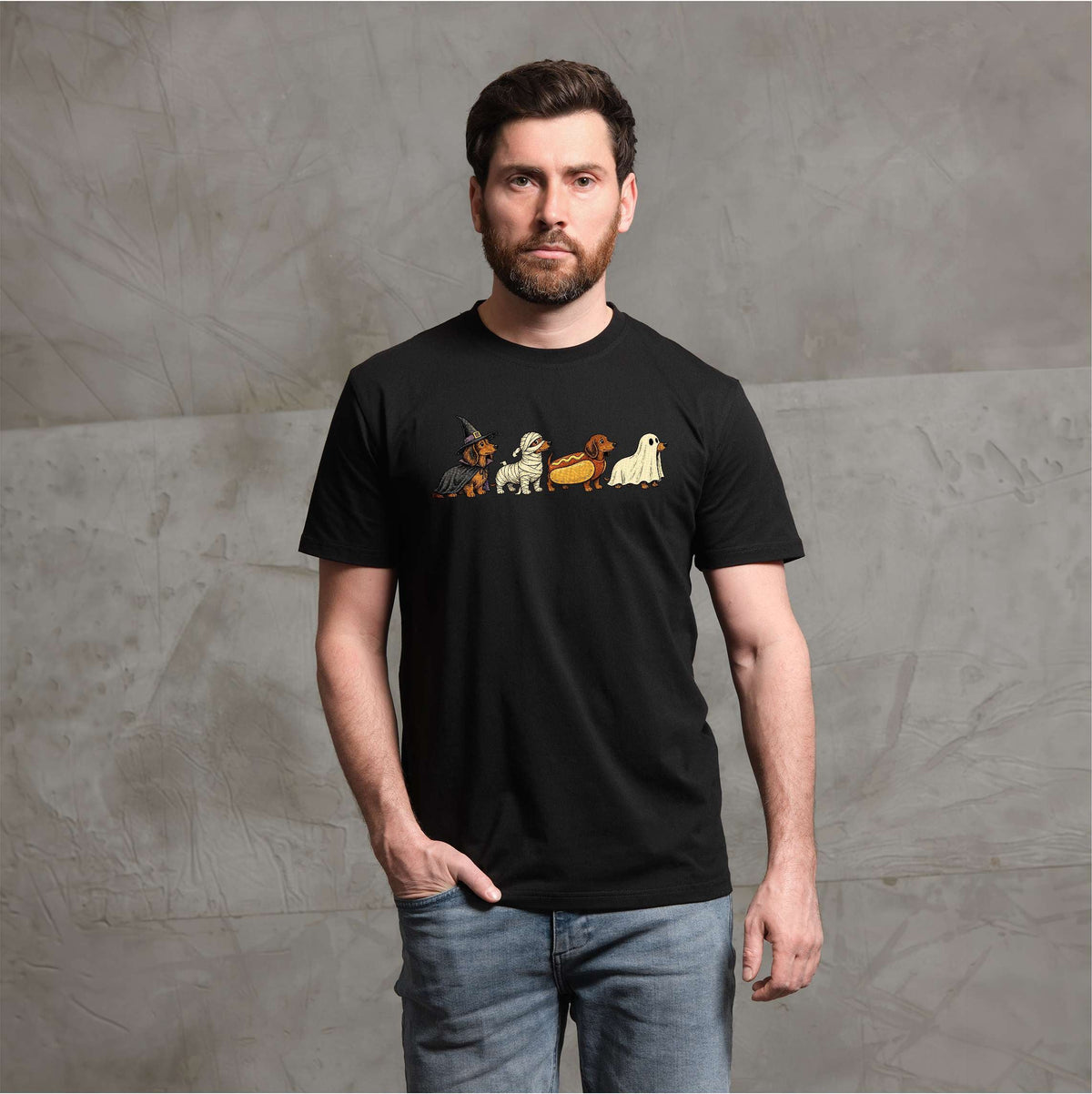 Halloween Dachshund Shirt Funny Wiener Dog Costumes Spooky product image 2